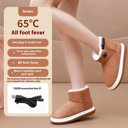USB Heated Cotton Shoes™ — Pășește în căldură confortabilă toată ziua și prindere sigură