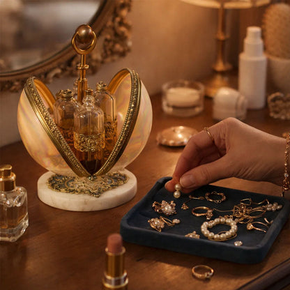 Vintage Perfume Shell™ — Transform Your Vanity into an Irresistible Stage of Timeless Allure