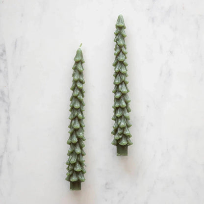 FrostLume™ Evergreen Taper Candles — Wrap Your Home in Cozy, Heartwarming Glow Instantly