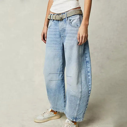 Liora Wide-Leg Jeans — Mid-Rise Stretch Denim for Casual Comfort