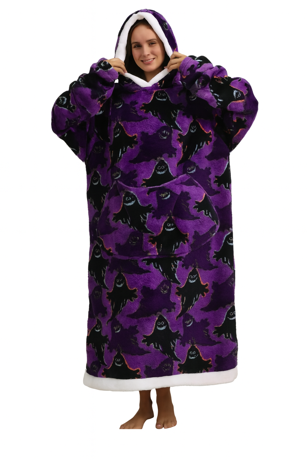 Ultra Cozy Wearable Blanket Hoodie™ — Skummel komfort og Halloween-moro
