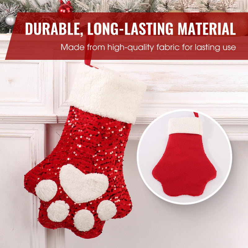 SequinCat Paw Stocking™ — Przemień Święta w Olśniewającą, Nieodpartą Celebrację