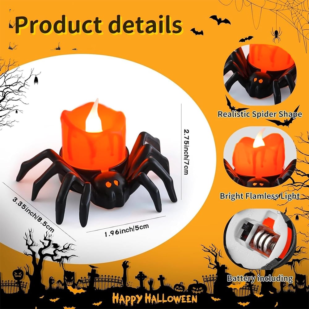 Shadow-Casting Spider Lights™ — Create a Safe, Irresistible Halloween Glow That Haunts Every Corner