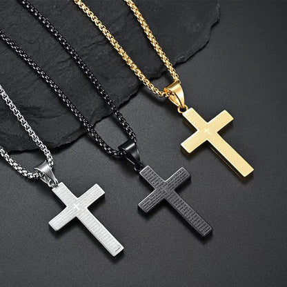 Titanium Steel Cross Necklace™ — Carry Unshakable Faith and Inner Strength Everywhere You Go