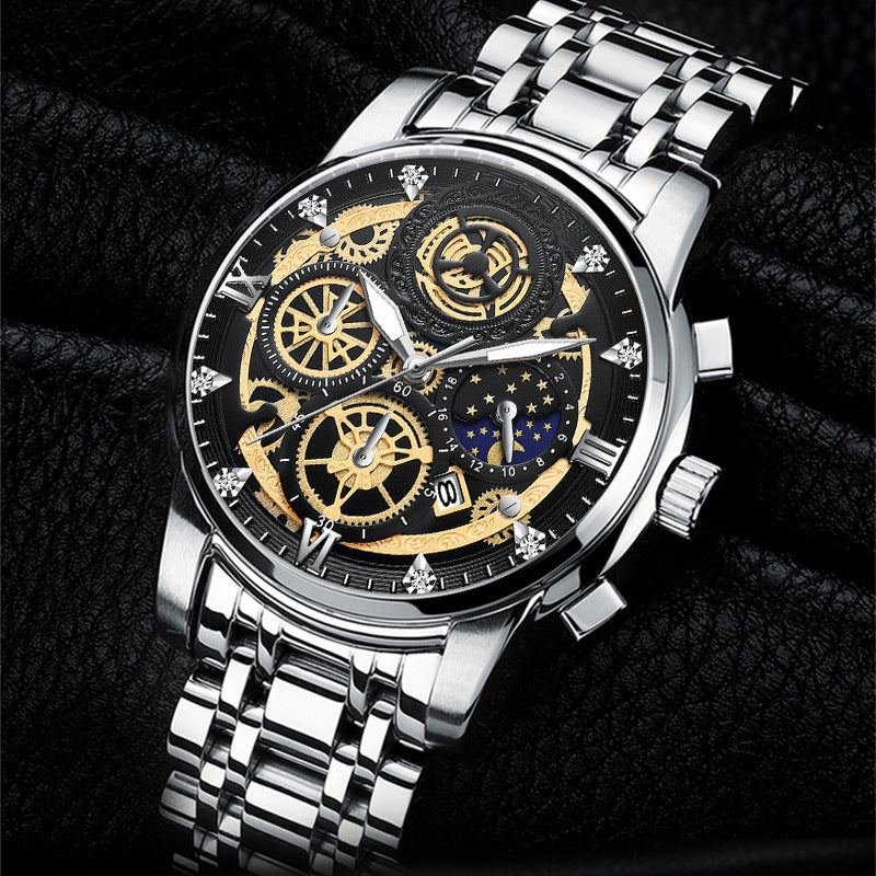 New Sun Moon Star Men's Watch