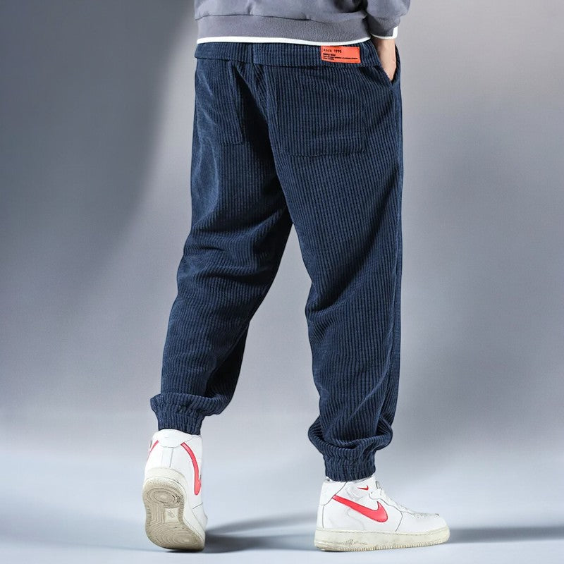Lorian Corduroy Sweatpants — Soft Relaxed Fit Casual Pants
