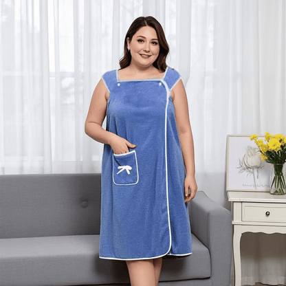 Liora — Plus Size Waterproof Wearable Shower Skirt with Secure Fit