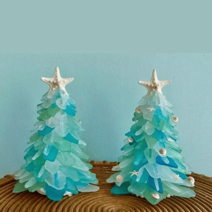 Sea Glass Christmas Tree 20$ TODAY ONLY