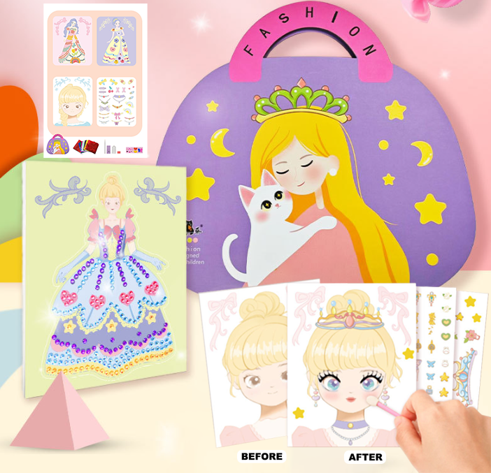 Liora — Kids 3-in-1 Princess Dress Up and Make Up Game Set