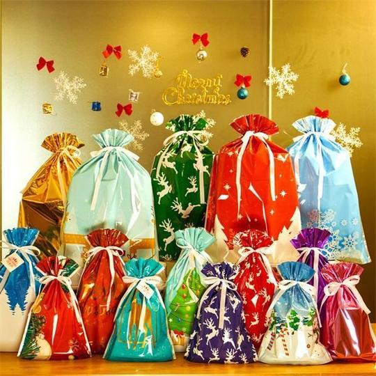 Drawstring Christmas Gift Bags