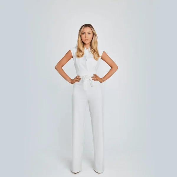 Women's Sleeveless Wide-Leg Jumpsuit