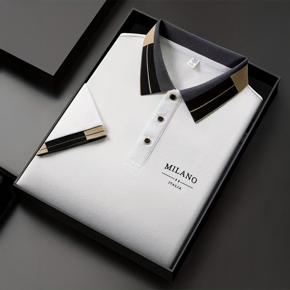 Heren Premium Contrast Polo Shirt