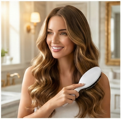 Avenlea Brush — Escova de Cabelo Paddle com Cerdas Duplas para Brilho Suave