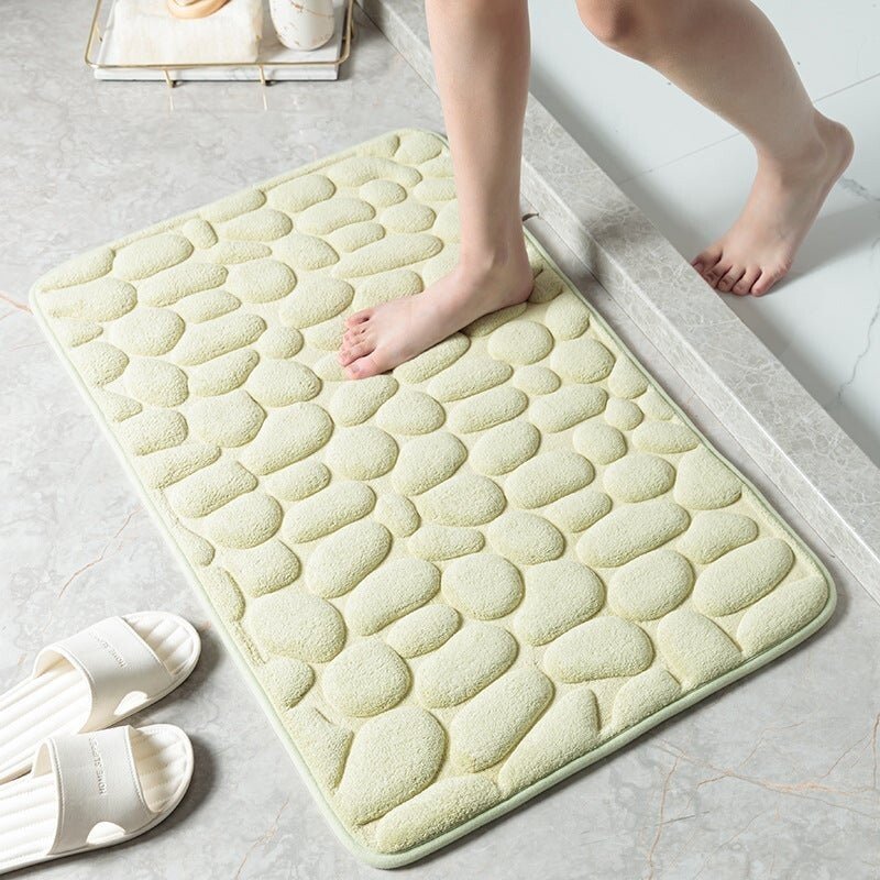 2023 New Arrival Cobblestone Embossed Bathroom Bath Mat