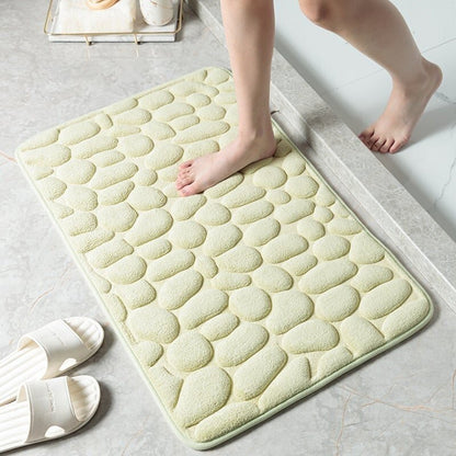 2023 New Arrival Cobblestone Embossed Bathroom Bath Mat