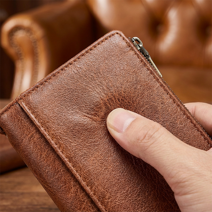 🔥Limited-time offer-Cryloxa Women's Retro Style RFID Blocking Tri-fold Wallet