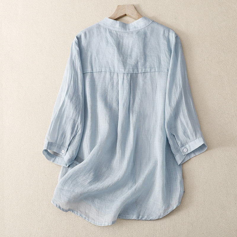 Blouse FeatherLuxe™ — Glissez à travers votre journée avec élégance sans effort et liberté aérienne