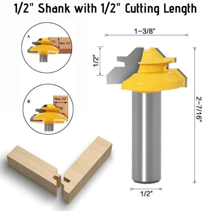 45-Degree Lock Miter Router Bit™ — Craft Unbreakable Joints That Make Every Cut Legendary