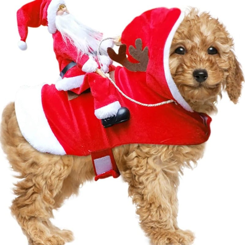Fydro — Fantasia de Cachorro de Natal Macia com Ajuste Regulável
