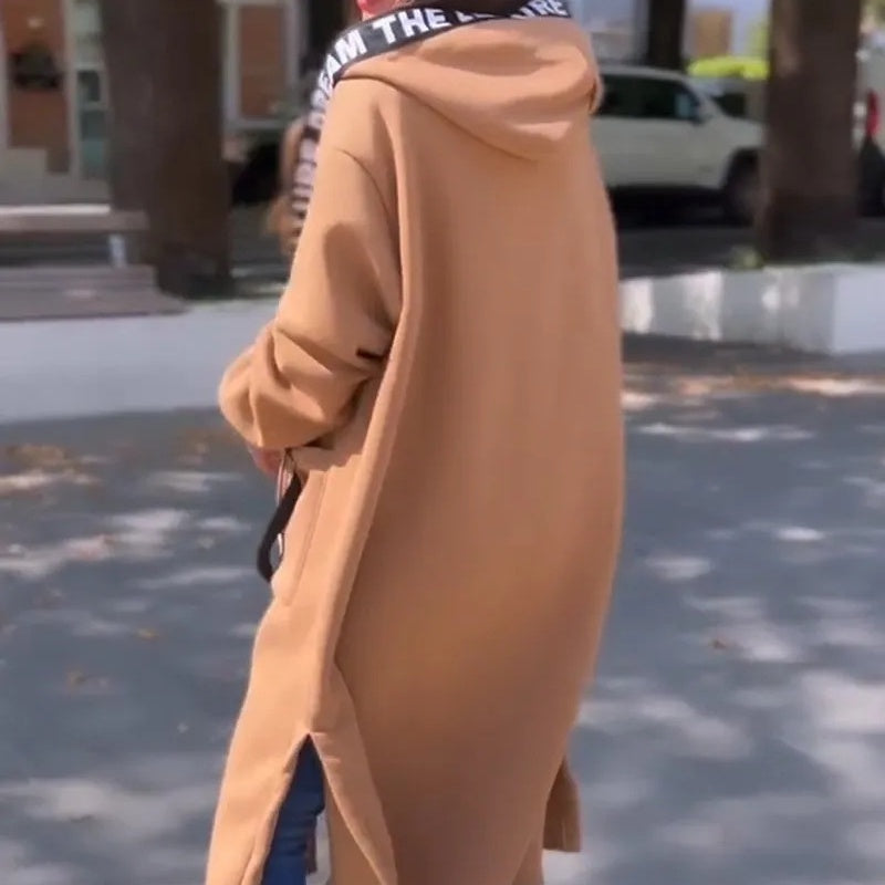 LongLine Hoodie™ — Eie ustoppelig selvtillit med dristig stil og koselig frihet