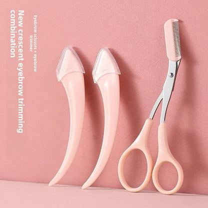 Liora — Ensemble de 3 taille-sourcils en acier inoxydable pour un toilettage précis