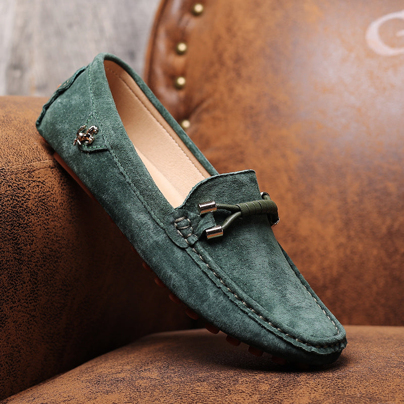 Velaro — Premium Suede Loafers with Cushioned Comfort and Metallic Accents
