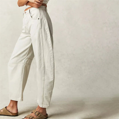 Liora Wide-Leg Jeans — Mid-Rise Stretch Denim for Casual Comfort