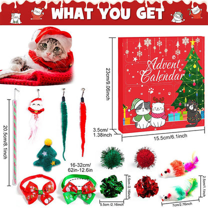 Christmas Countdown Cat Toys Advent Calendar 18$ TODAY ONLY