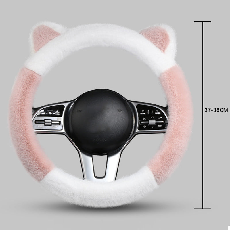 Plush Cat Ear Steering Cover™ — Gjør grepet ditt koselig, styr veien med stil og selvtillit