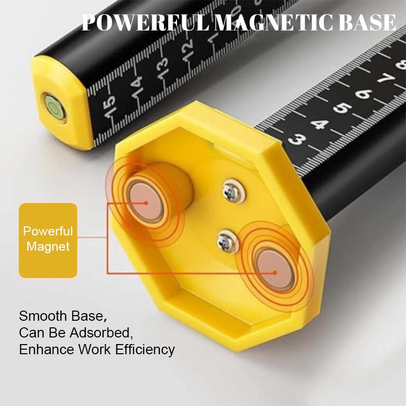 Norla HeightMark — Magnetic Level Gauge Ruler for Precise Tiling