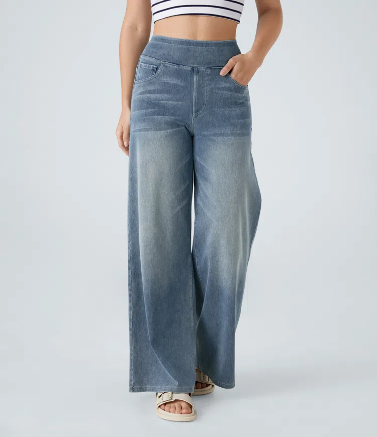High-Waisted Wide Leg Jeans™ — Unlock All-Day Confidence and Freedom in Every Step