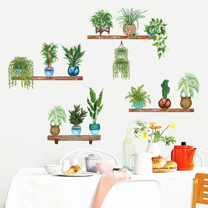 Thryvo 3D Green Plant Wall Sticker