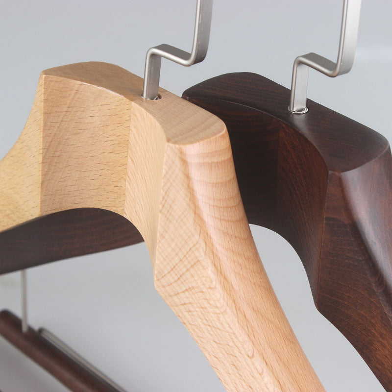 Brenmore Boldcut — Hardwood Suit Hangers with Sculpted Shoulder Support