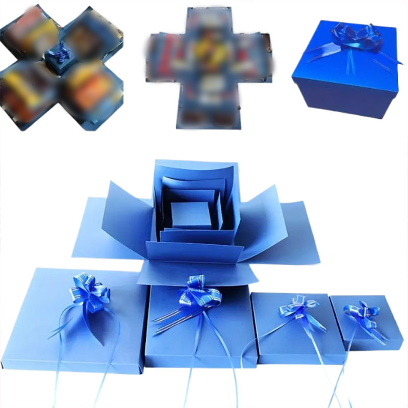 Liora — Personalisierte DIY-Explosions-Geschenkbox mit mehreren Taschen