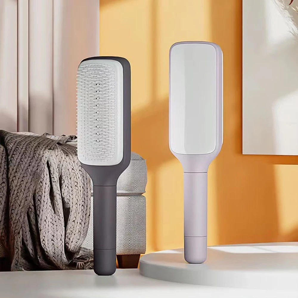 Self-Cleaning Hairbrush