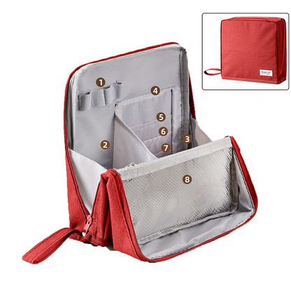 Elara — Travel Makeup Bag with Spacious Organized Compartments