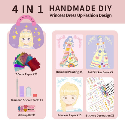 Liora — Kids 3-in-1 Princess Dress Up and Make Up Game Set