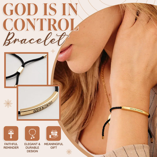 Renly Armband — Verstellbares Glaubensarmband mit gravierter Metallplatte