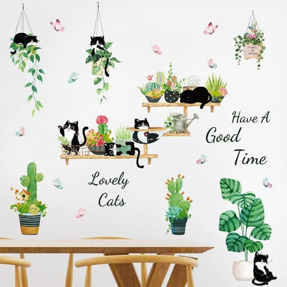 Thryvo 3D Green Plant Wall Sticker