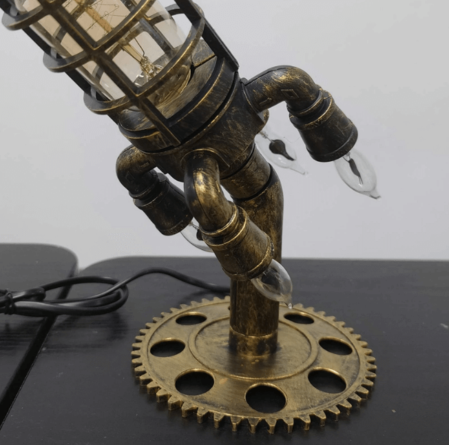 Vintage Steampunk Rocklamp