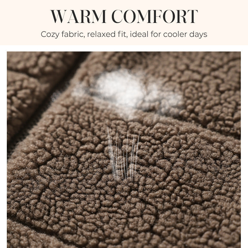 Avella Knit Lounge Set — Warm 3-Piece Cozy Outfit with Wide-Leg Pants