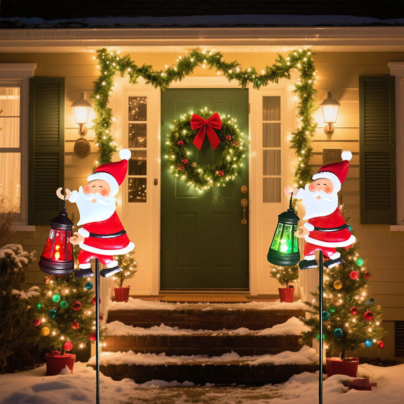 Liora — Solar-Powered Santa Garden Stake Light with Auto Sensor