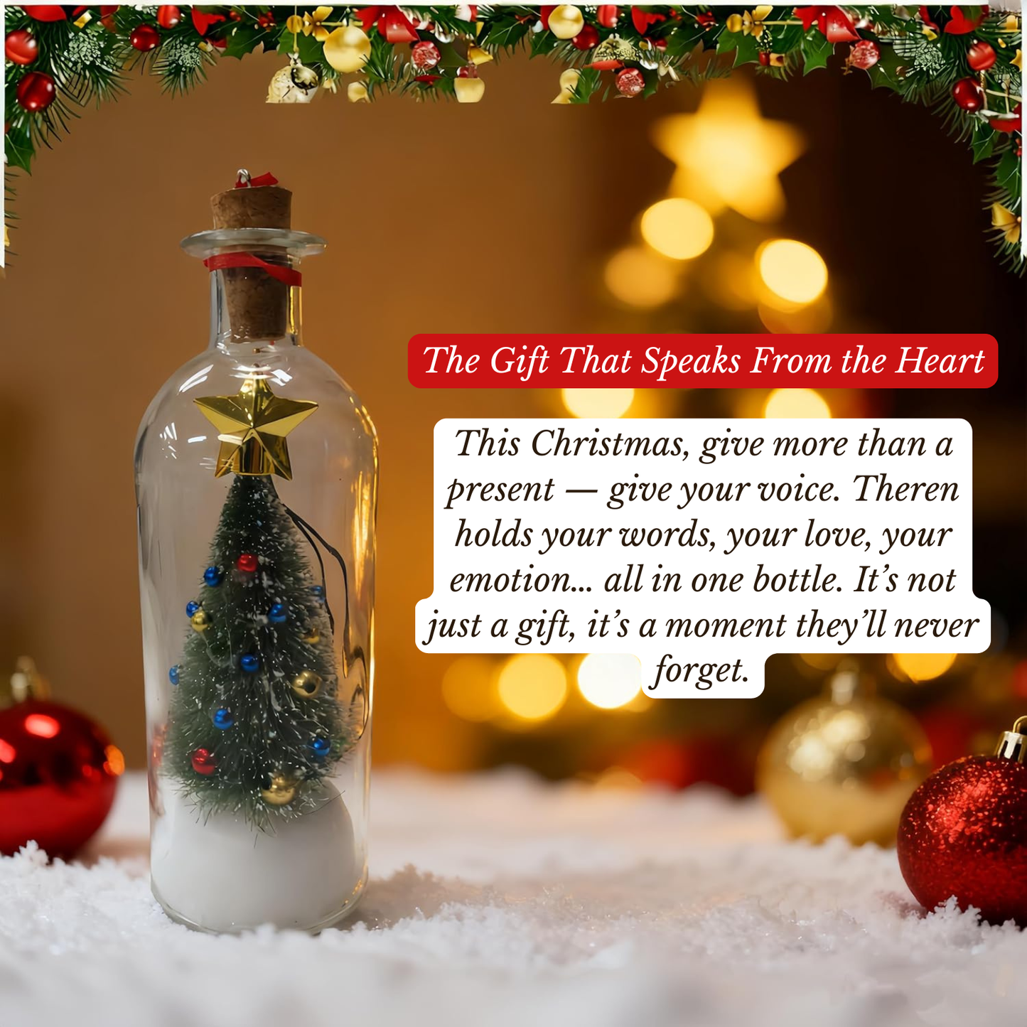 HeartEcho™ — Fangen Sie die Stimme der Liebe ein und bewahren Sie die Weihnachtsmagie für immer