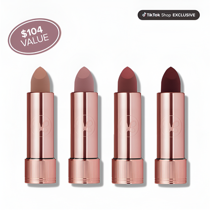 LuxeGlow™ Herfst Lippenstiftset — Volle Pigmentatie, Perfectie voor de Hele Dag