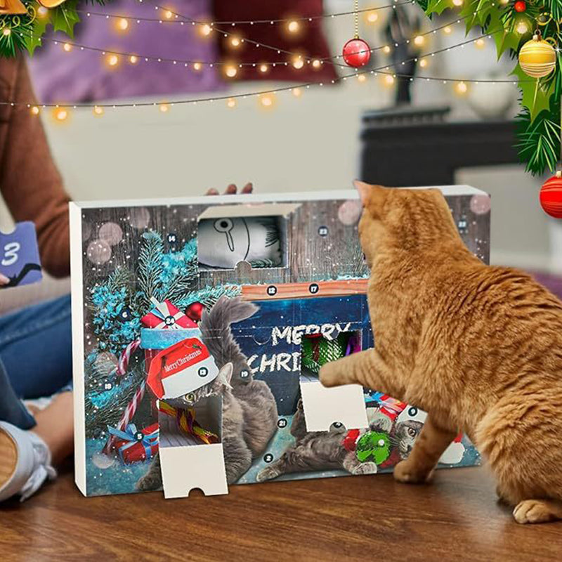 Karácsonyi visszaszámlálás macskajátékok adventi naptára