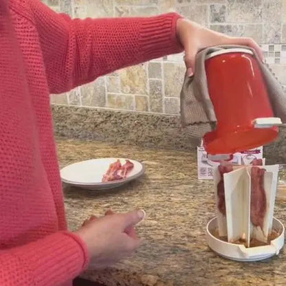 GreaseSlam™ Vertical Rack — Vainquez les matins désordonnés avec du bacon croustillant et sans culpabilité rapidement