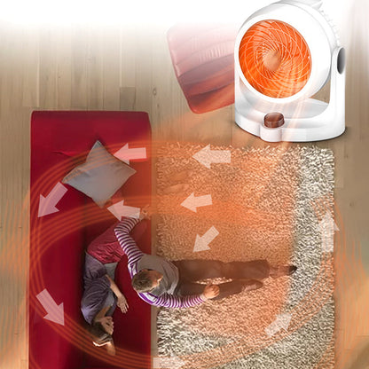 Comfortair Duo — Ventilatore riscaldatore 2-in-1 con flusso d'aria regolabile per comfort tutto l'anno