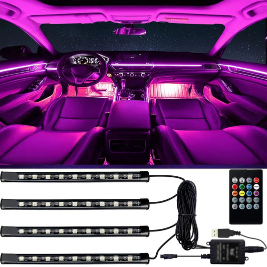 Lyricus — RGB LED Auto-Innenraumlichtleiste mit Musik-Synchronisation