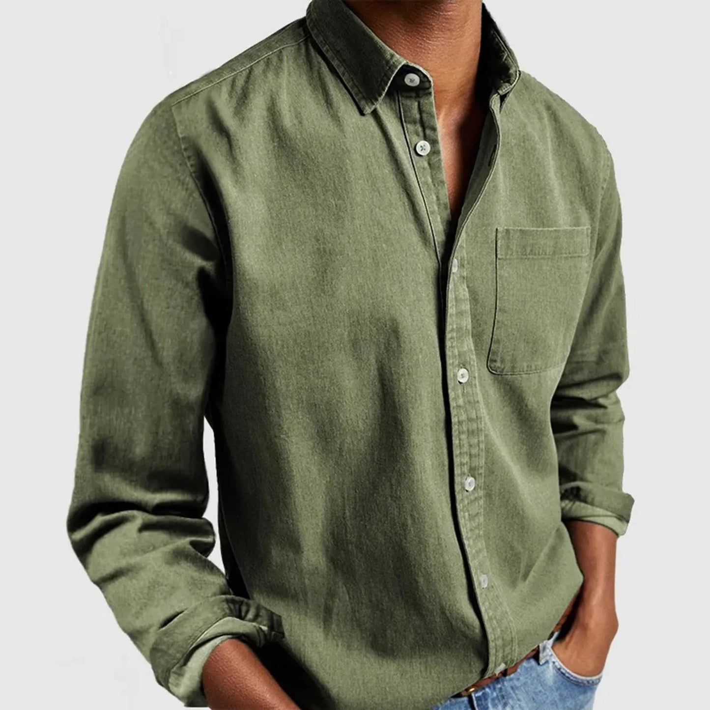 SorenTex Shirt — Textured Cotton Button-Up with Tailored Fit