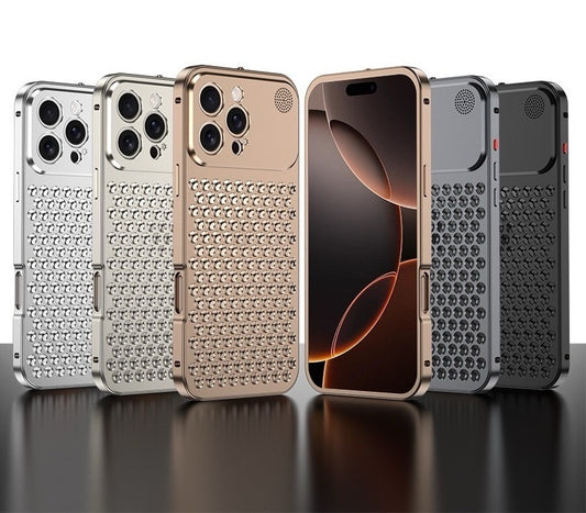 Aromatherapy Heat Dissipation Metal Phone Case